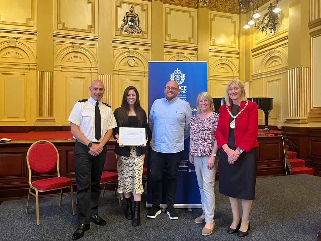 Police Scotland award for Glasgow Overnight Welcome Centre