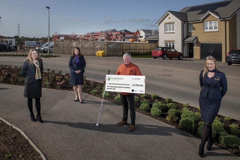 East Renfrewshire charity receives latest 'roof donation' from housing consortium