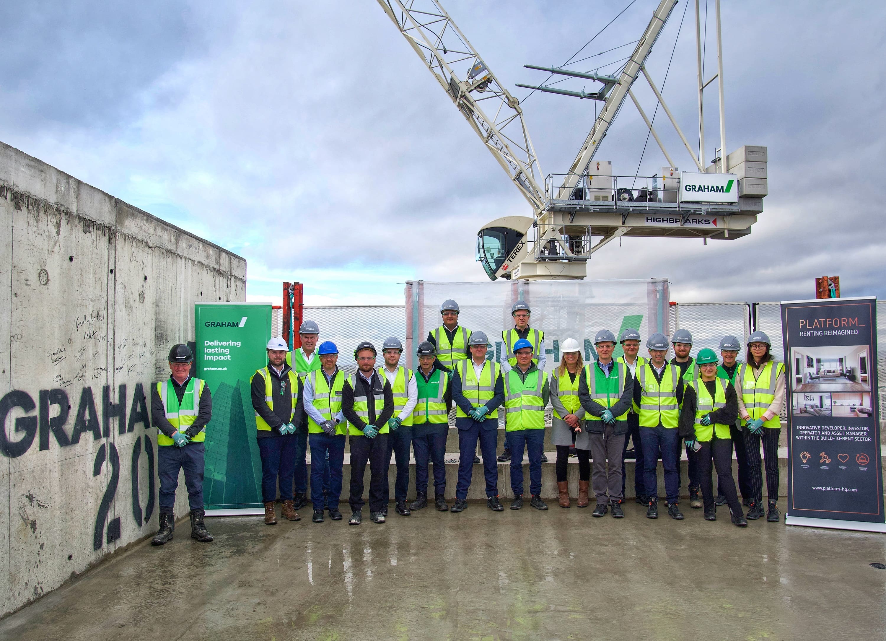 Glasgow build-to-rent development tops out