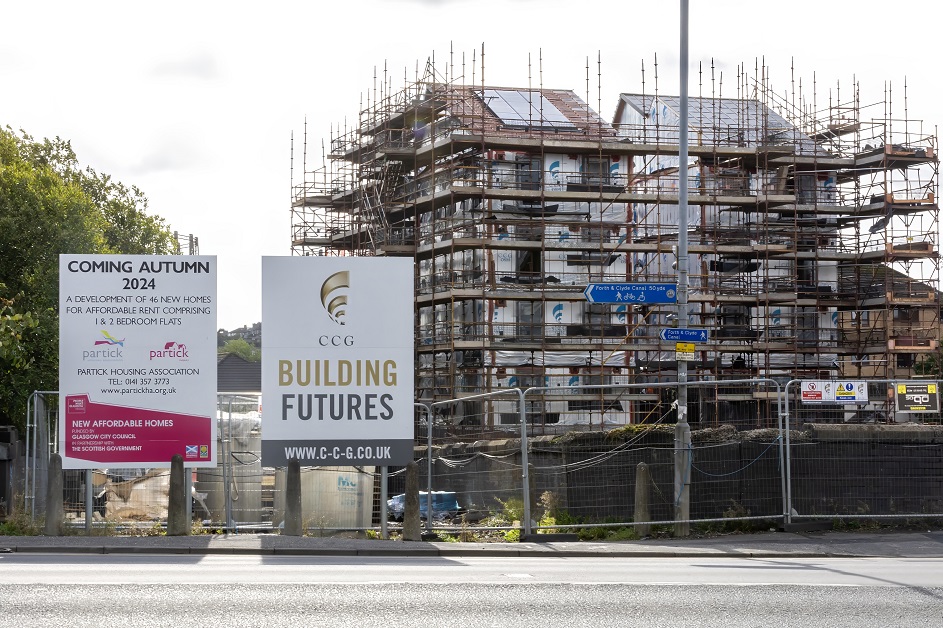 Construction progresses at 46-home development in Anniesland