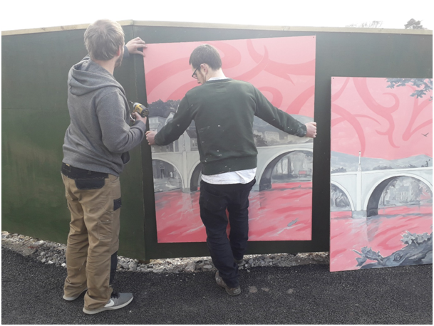 Eildon helps youth group paint their way around Peebles