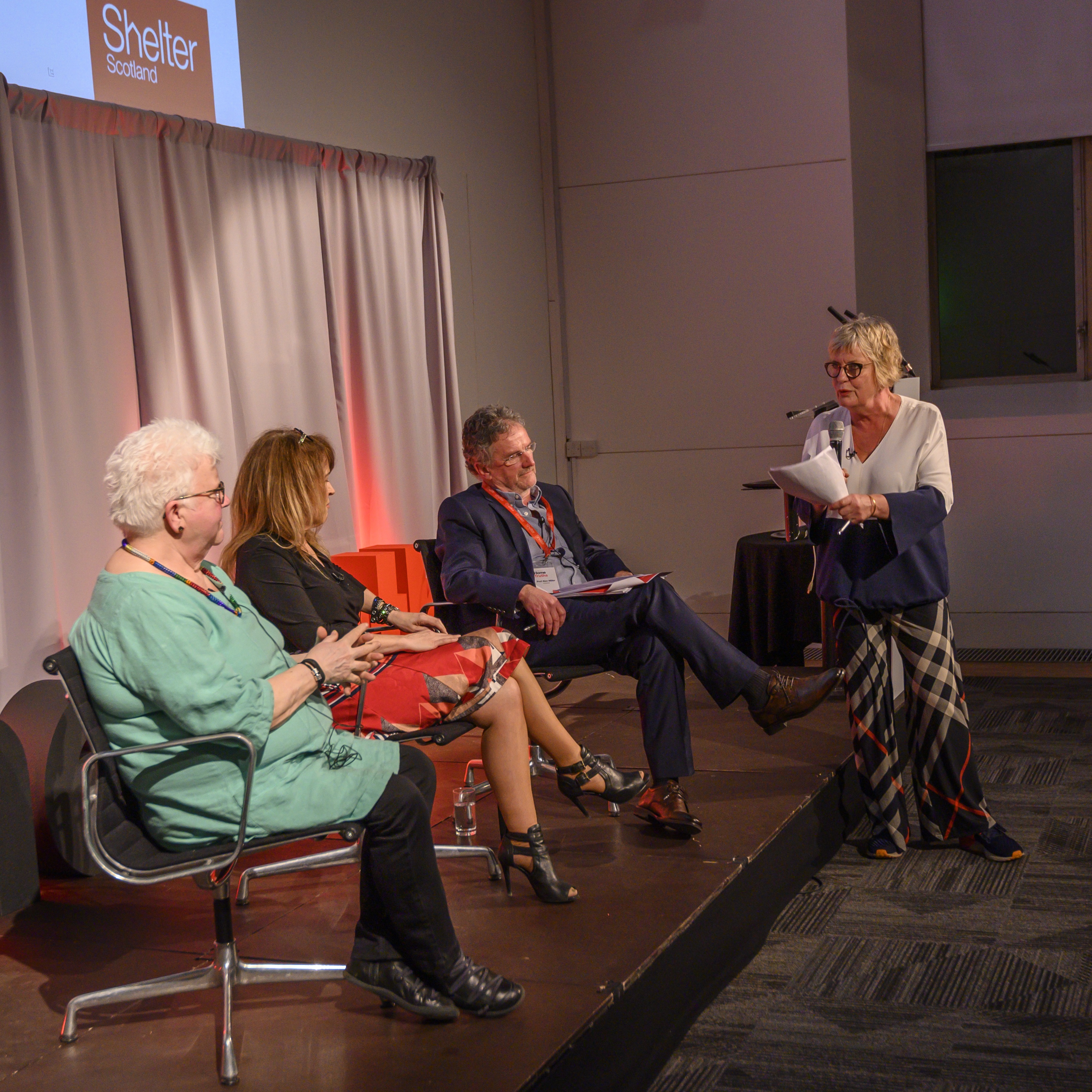 Blog: Val McDermid, Karyn McCluskey and Professor Alan Miller speak at Shelter Scotland’s Home Truths event