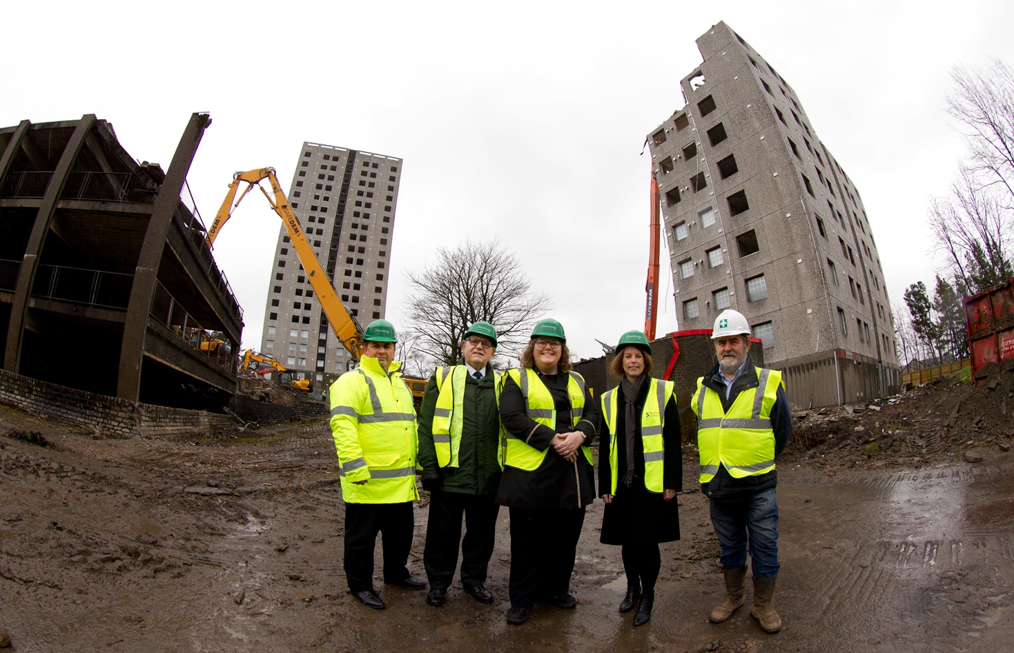 Final tower blocks downed as Cumbernauld’s high-rise era ends