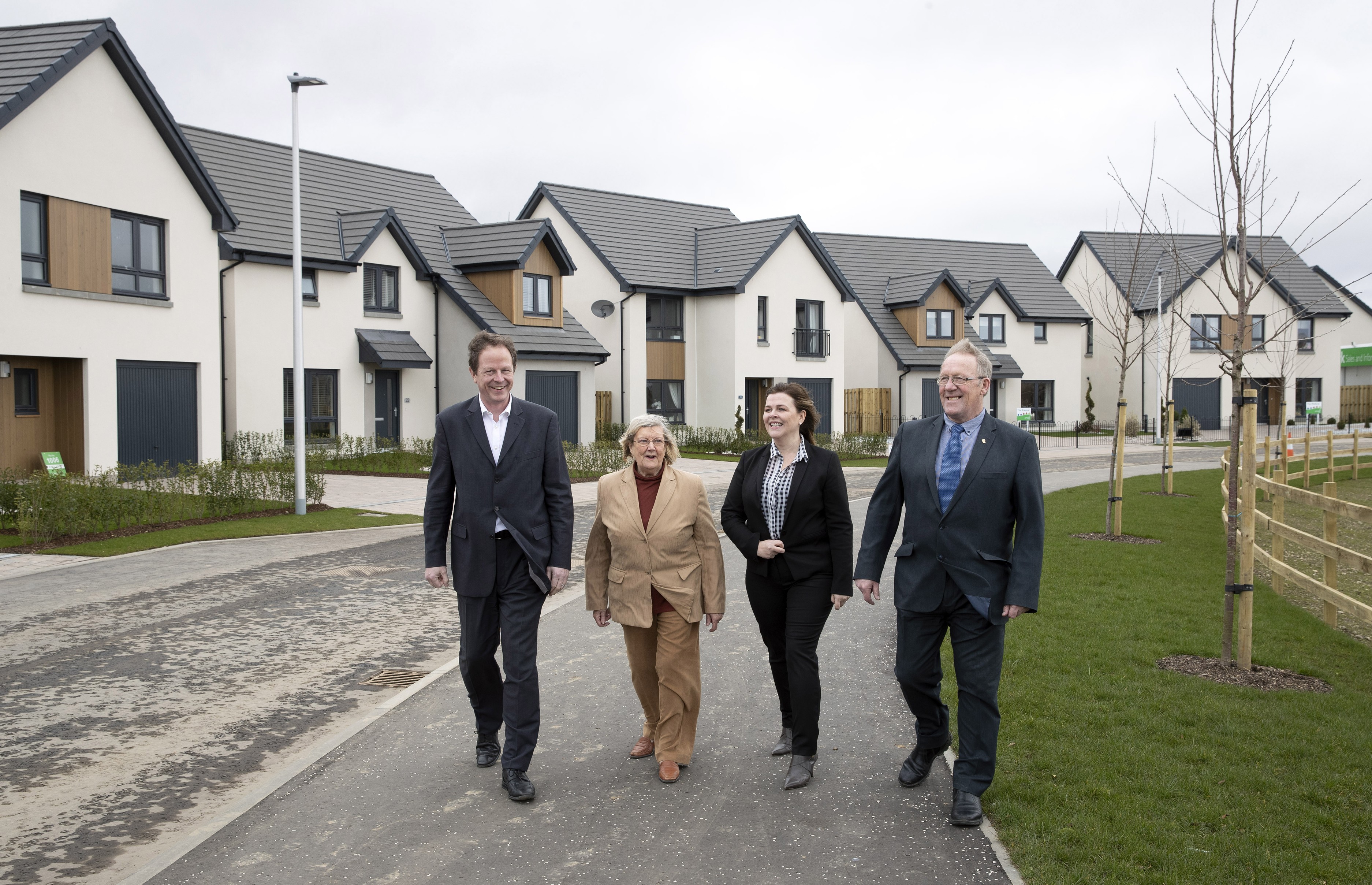 Councillors open first show homes at Bertha Park