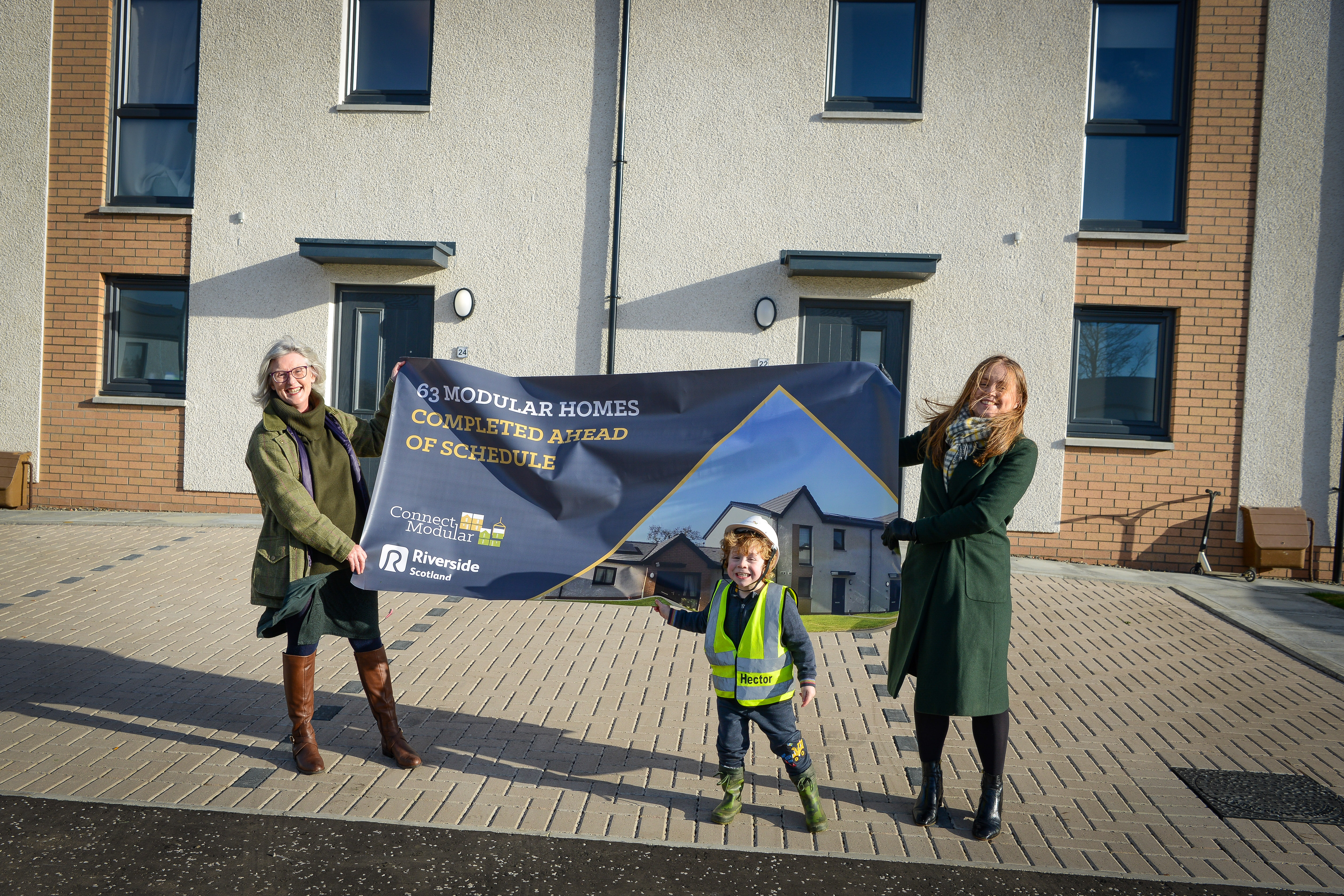 Scotland's first large scale modular housing development is completed