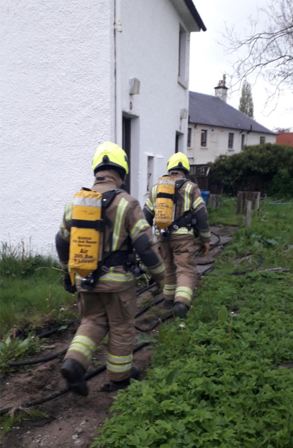 Fire training carried out at Highland Council properties due for demolition