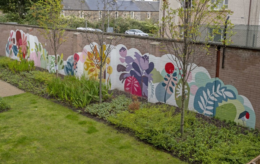 PoLHA and local charity commission mural for Leith development