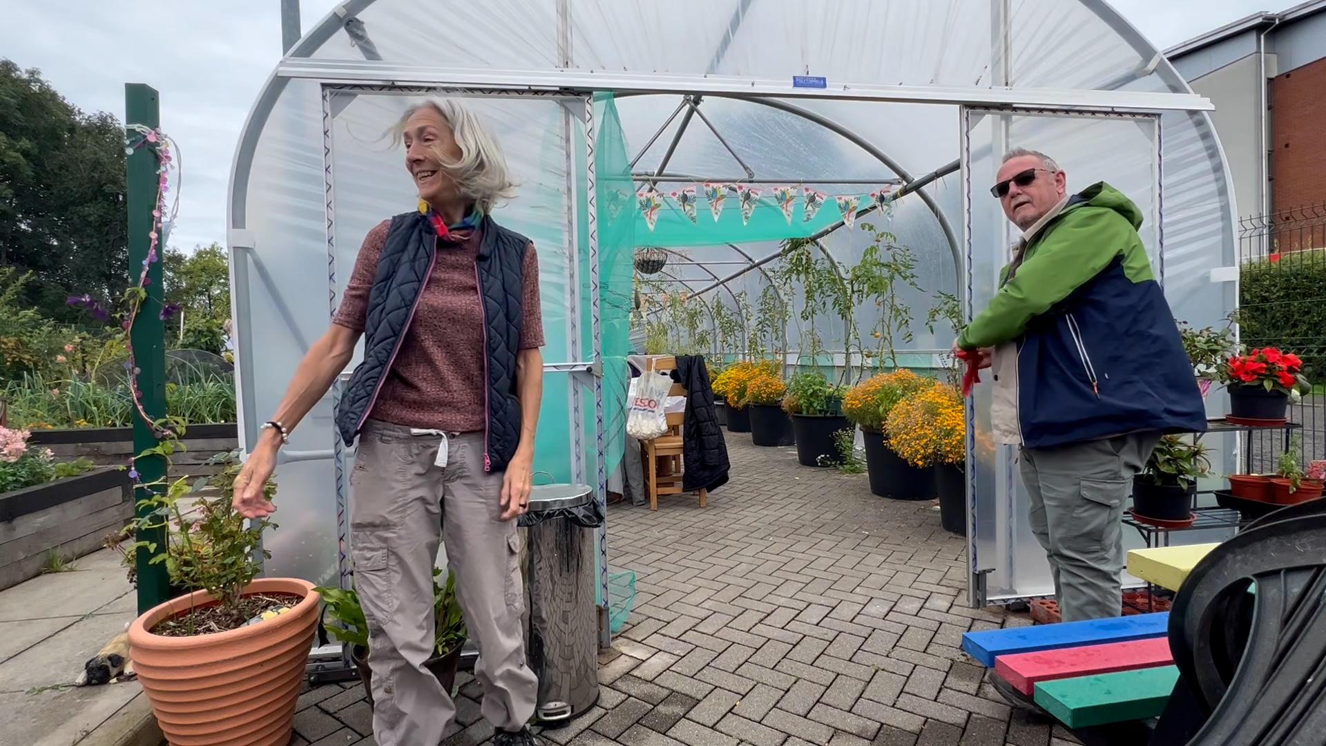 Potato harvest and polytunnel opening is a smashing success