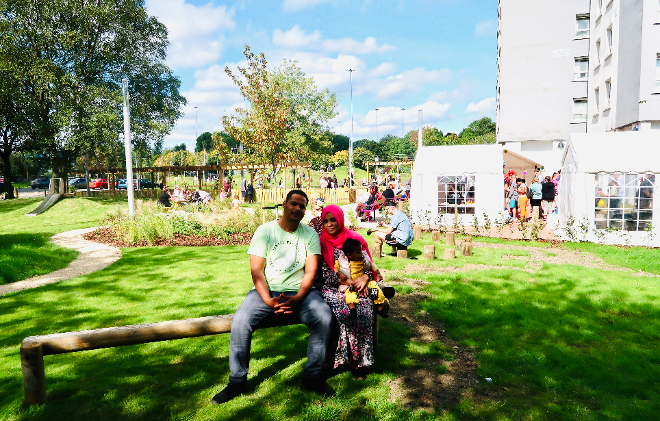 Underused greenspace in Cardonald transformed into vibrant community park