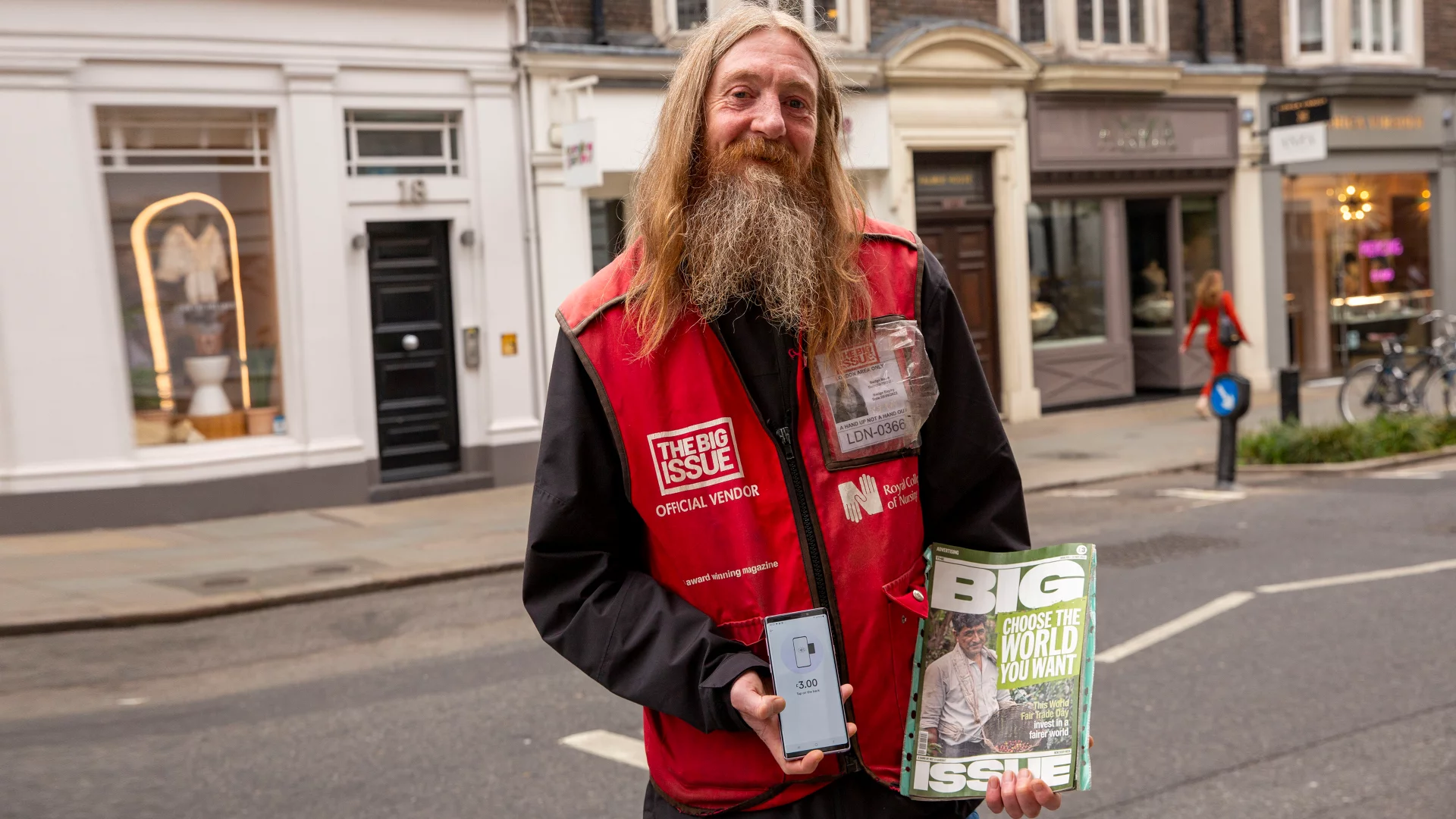 The Big Issue now accepts contactless payments
