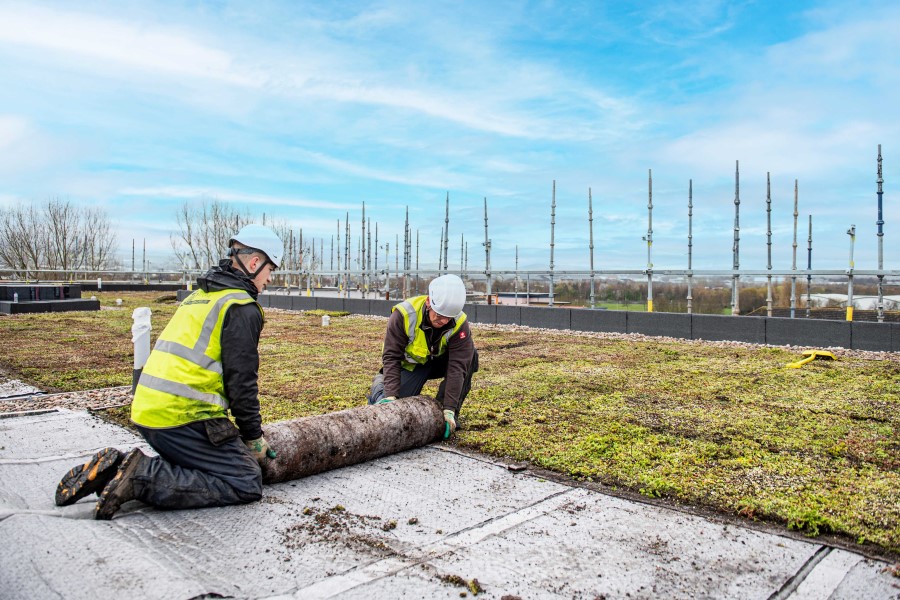 Green roof rolled out at Rowanbank Gardens in Edinburgh