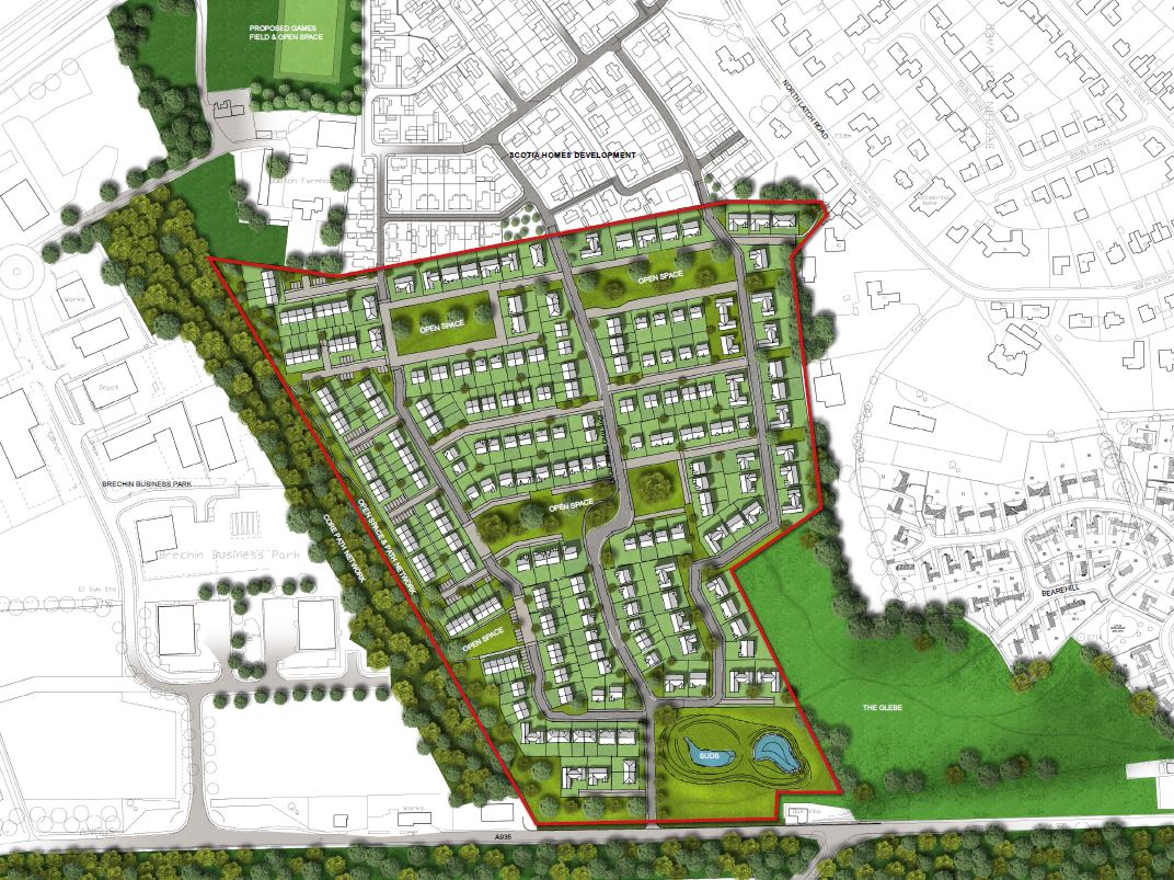 SB Architects submits plans for over 260 new homes in Brechin