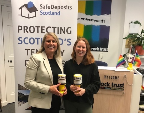 SafeDeposits Scotland raises more than £900 for Rock Trust