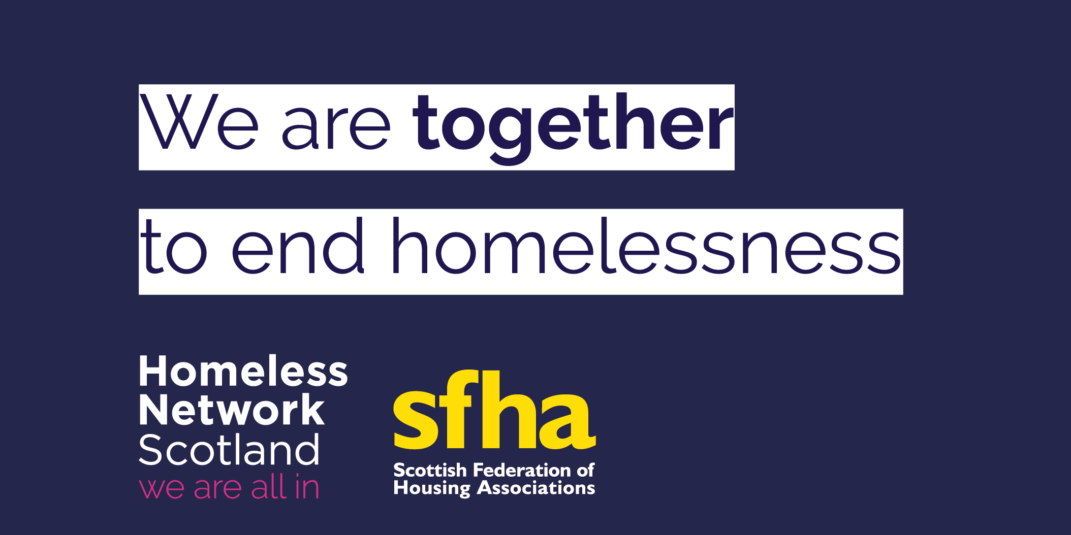 Strategic partnership to reinforce social housing sector’s role in tackling homelessness