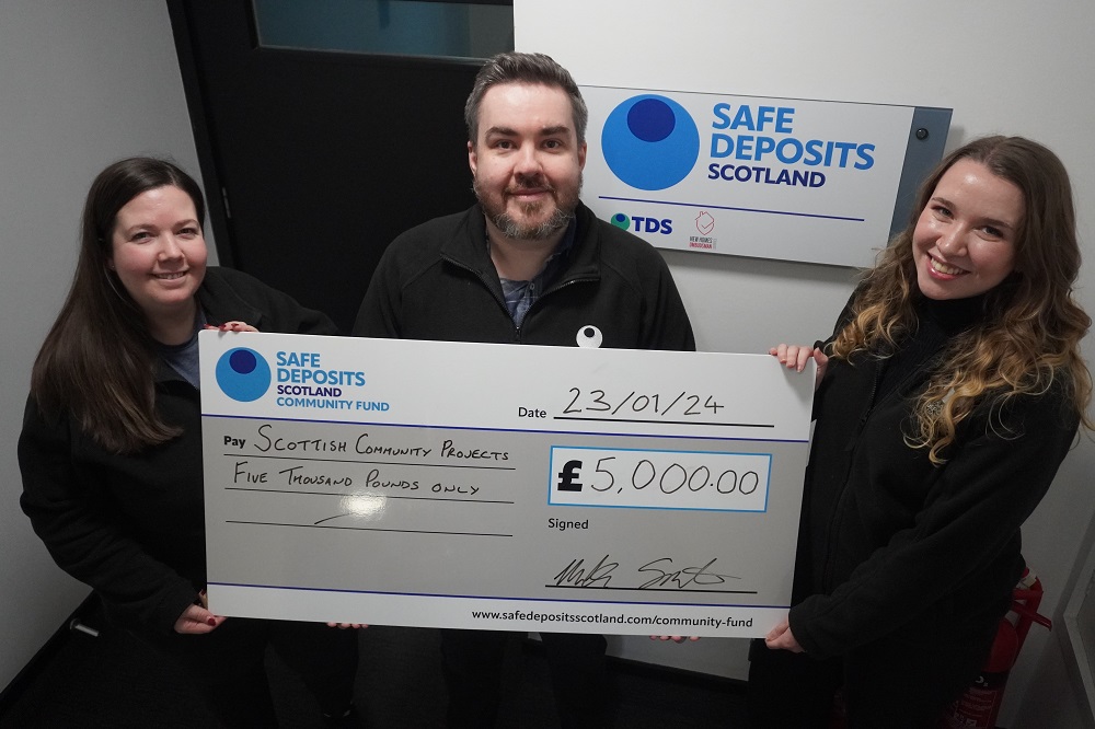 SafeDeposits Scotland announces increase in Community Fund grants