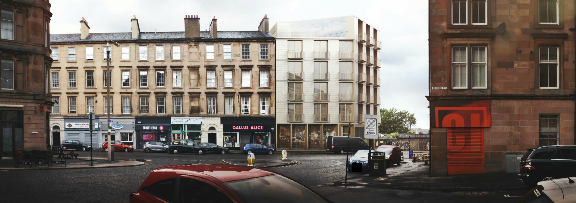 Finnieston apartment block plan submitted for third time