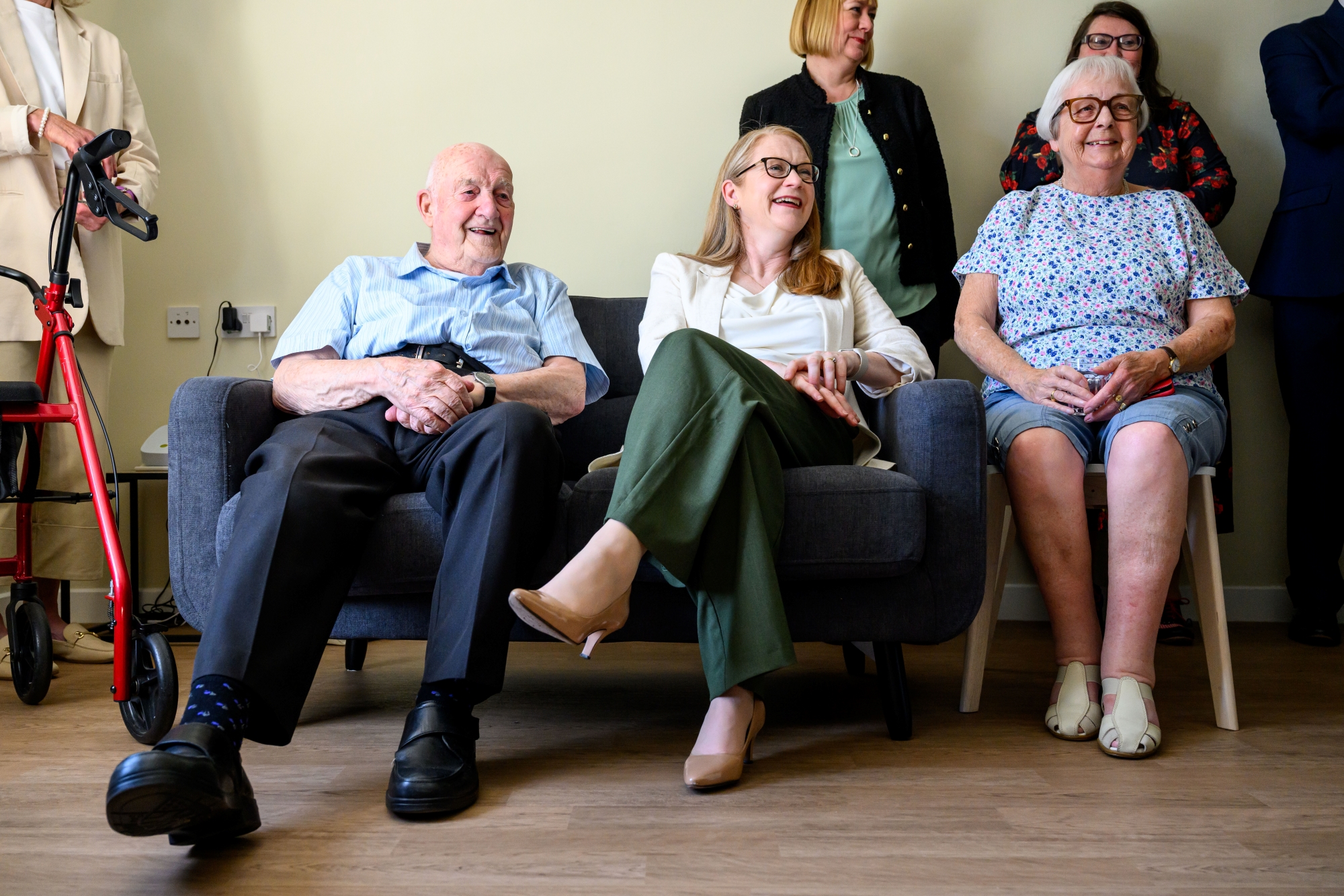 Cabinet secretary praises preventative housing tech in action at Bield development
