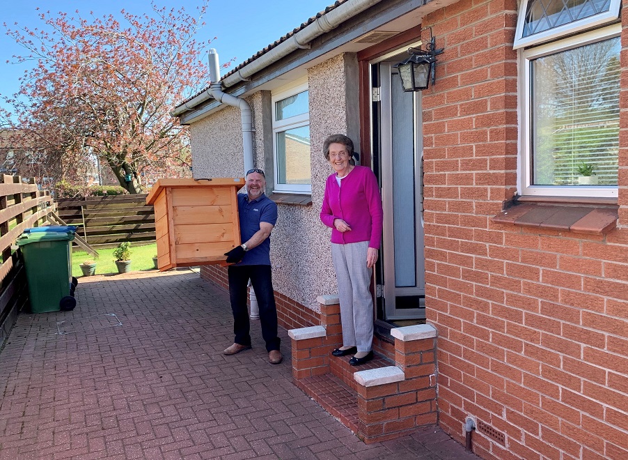 Free small shopping sheds delivered to vulnerable people in Greater Glasgow