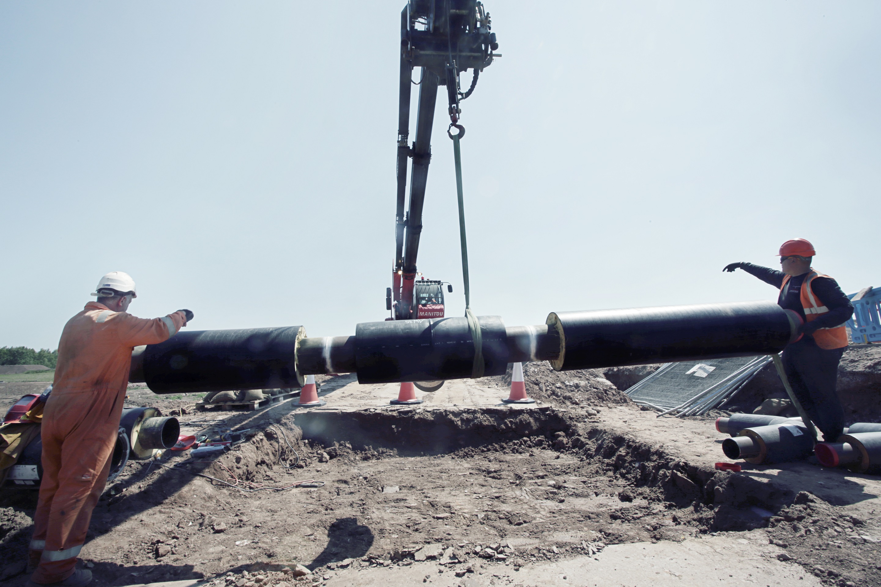 First pipes installed at Shawfair low-carbon heating project