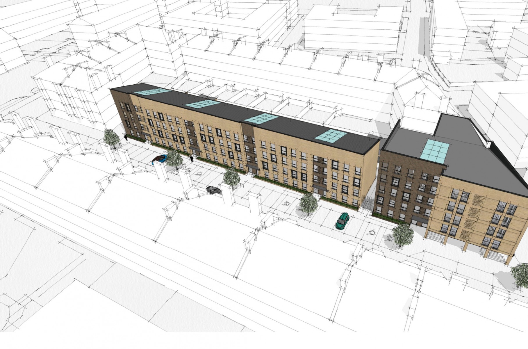Southside Housing Association submits car-free flats plan