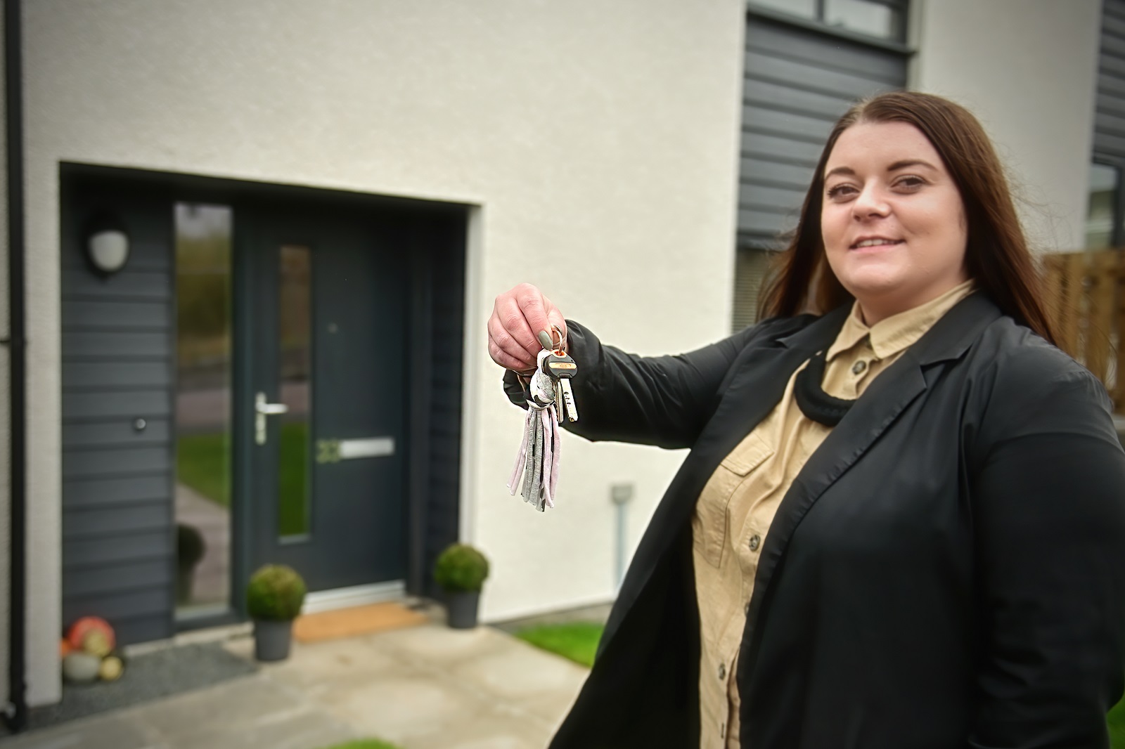 Berwickshire Housing Association hands over first new homes at Duns development