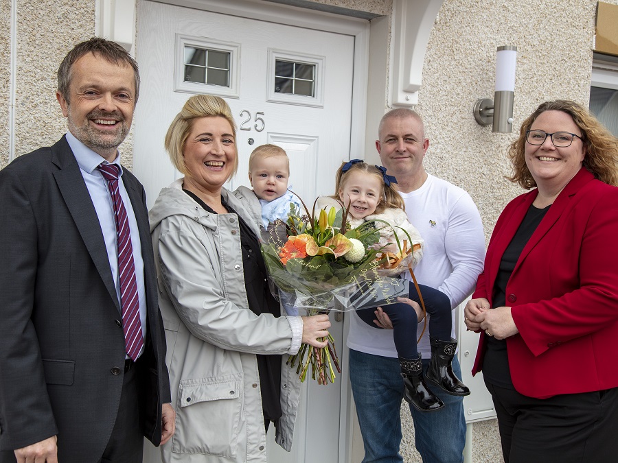 Barratt hands over affordable homes to Motherwell community