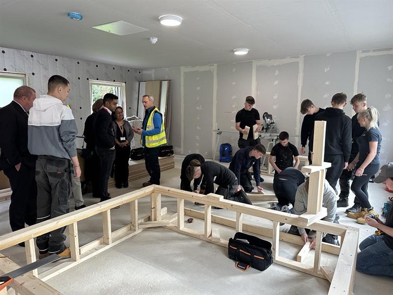 Students gain net zero skills at Scotland’s first eco construction training centre