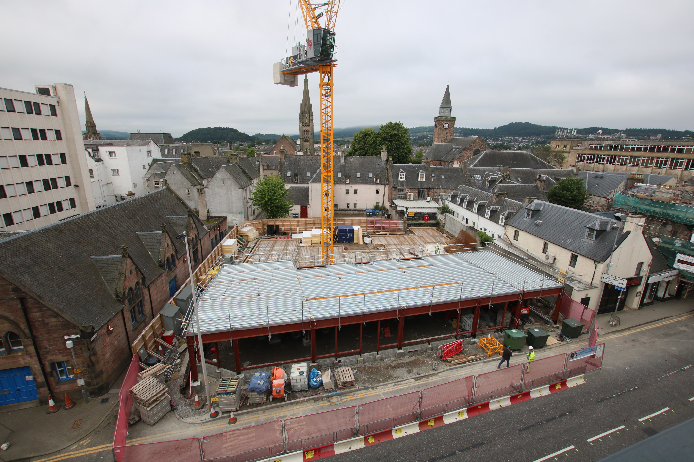 20-tonne tower crane installed at Highland Housing Alliance’s Wyvern House project