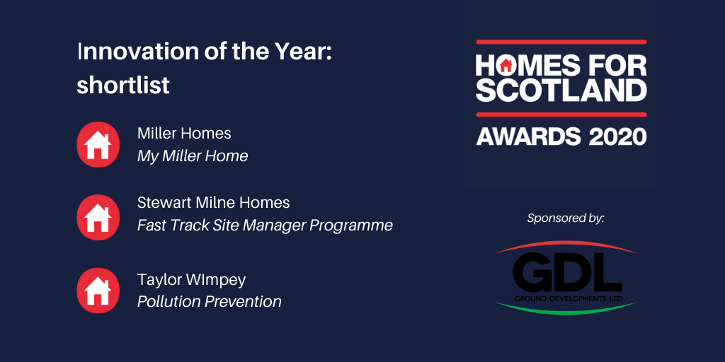 Homes for Scotland 2020 Awards: Innovation of the Year shortlist