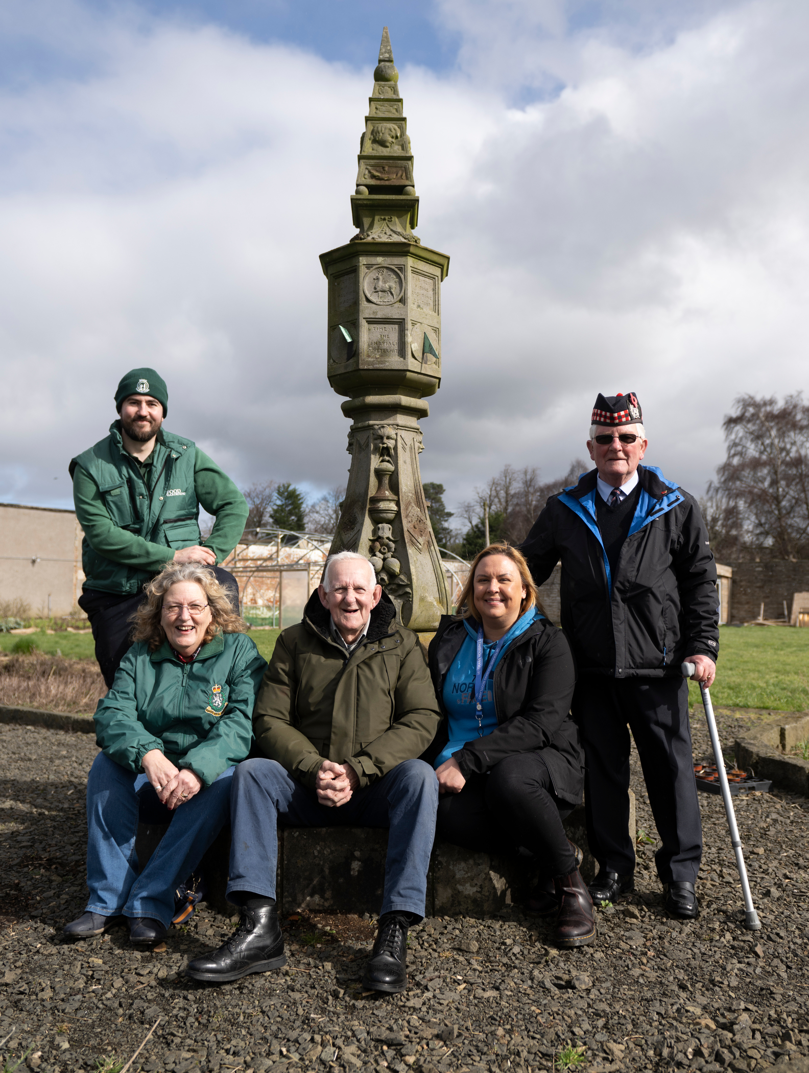 Veterans Housing Scotland tenants help grow own vegetables