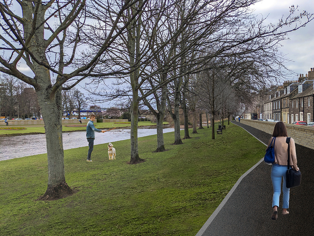 Musselburgh approves outline flood protection scheme design