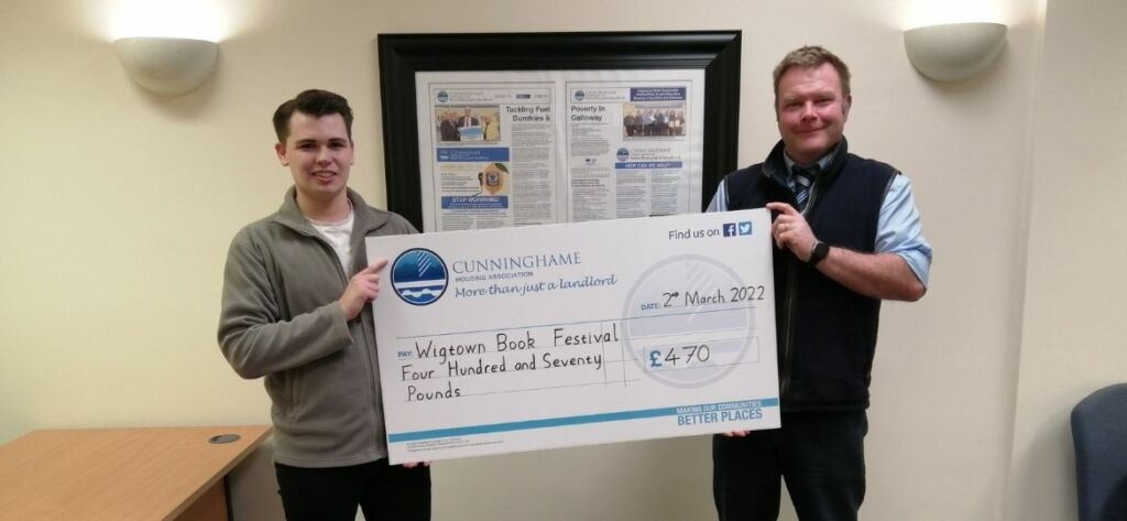 Cunninghame Housing Association donates £470 to Big DoG Book Festival