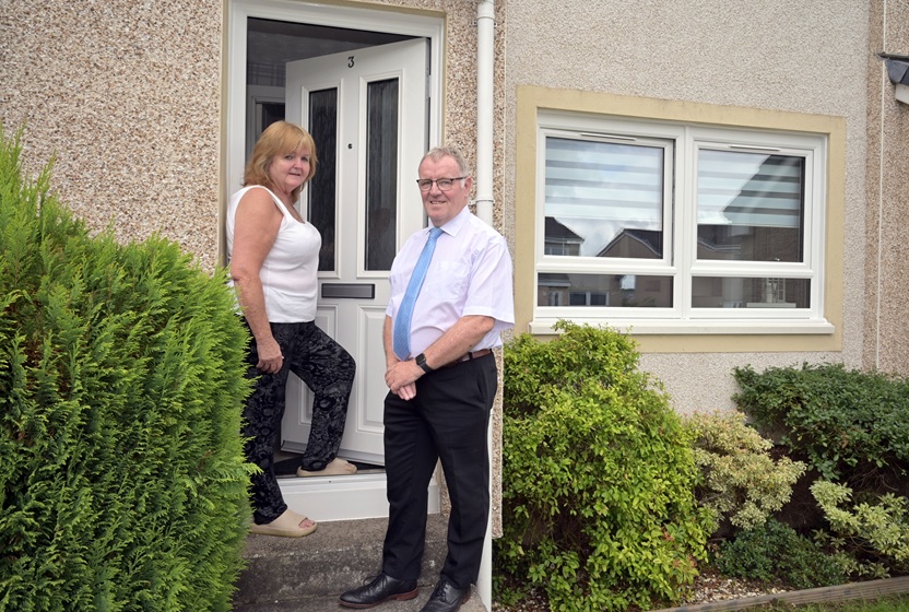 Windows upgrade providing clear improvements North Lanarkshire for tenants