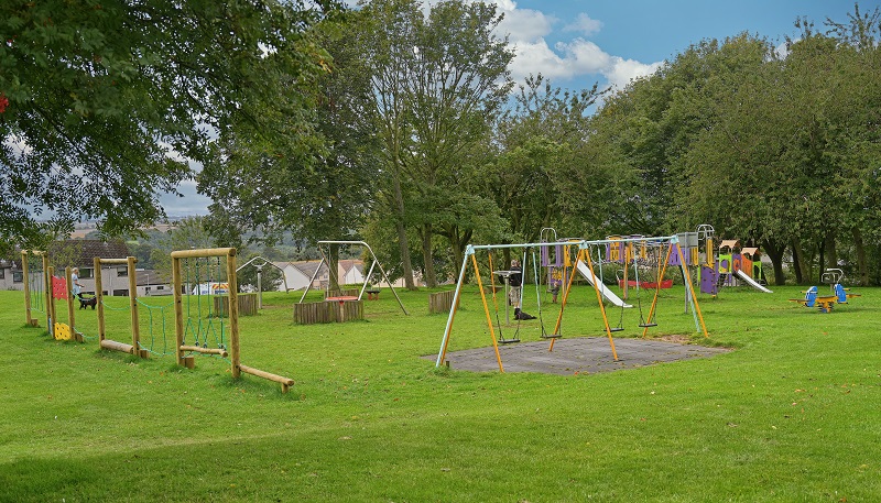 New play equipment installed thanks to BHA donation