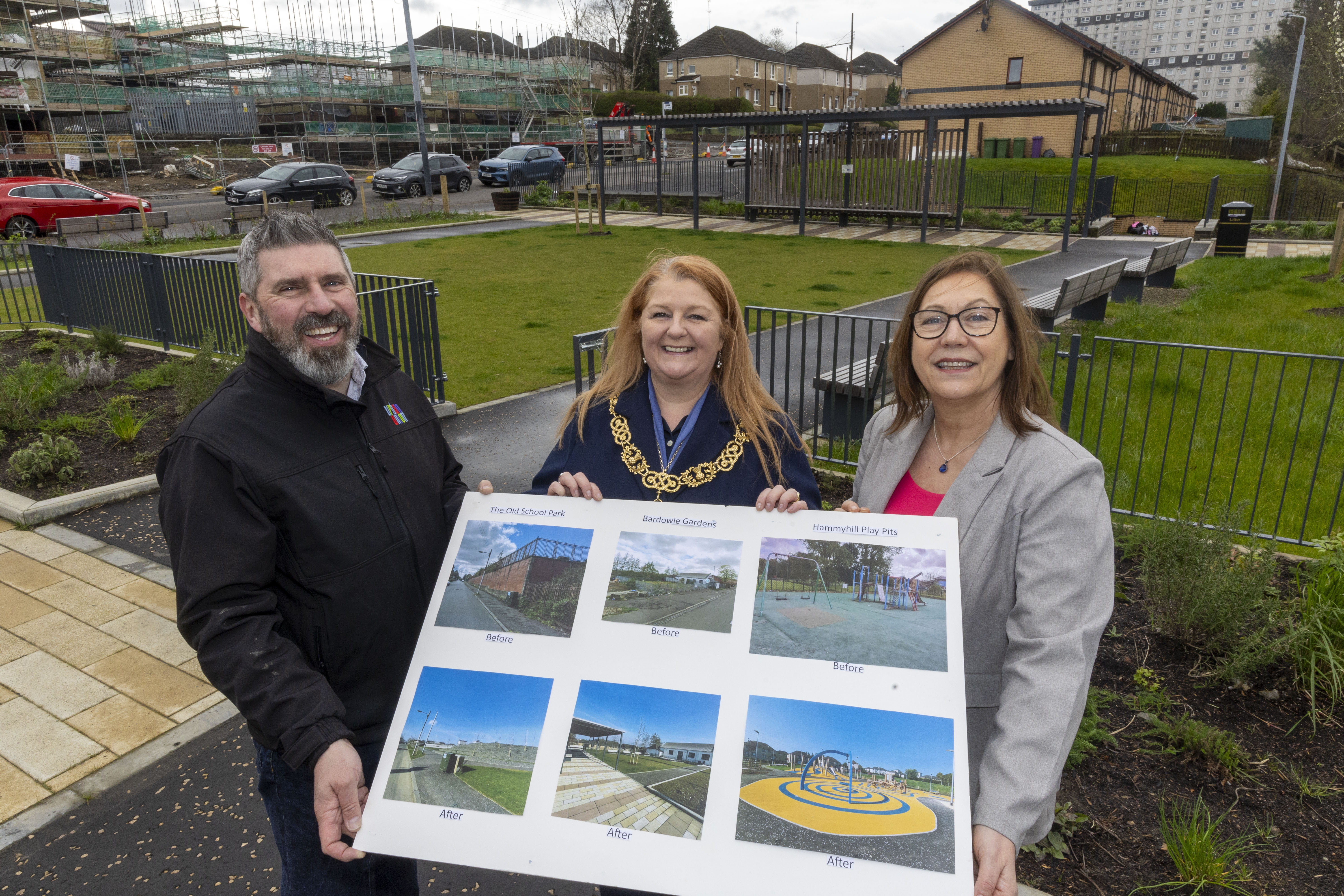 New Glasgow greenspaces hailed in official opening by Queens Cross Housing Association