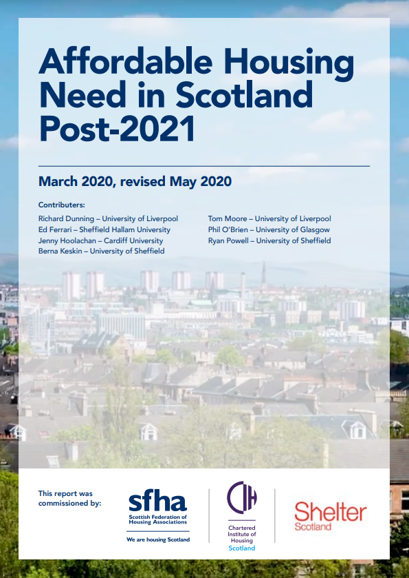 Research calls for post-2020 increase in Scottish affordable housing supply levels