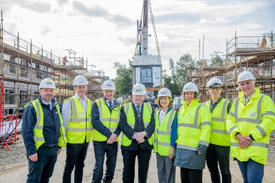 Housing units arrive at Almondvale Crescent development in Livingston