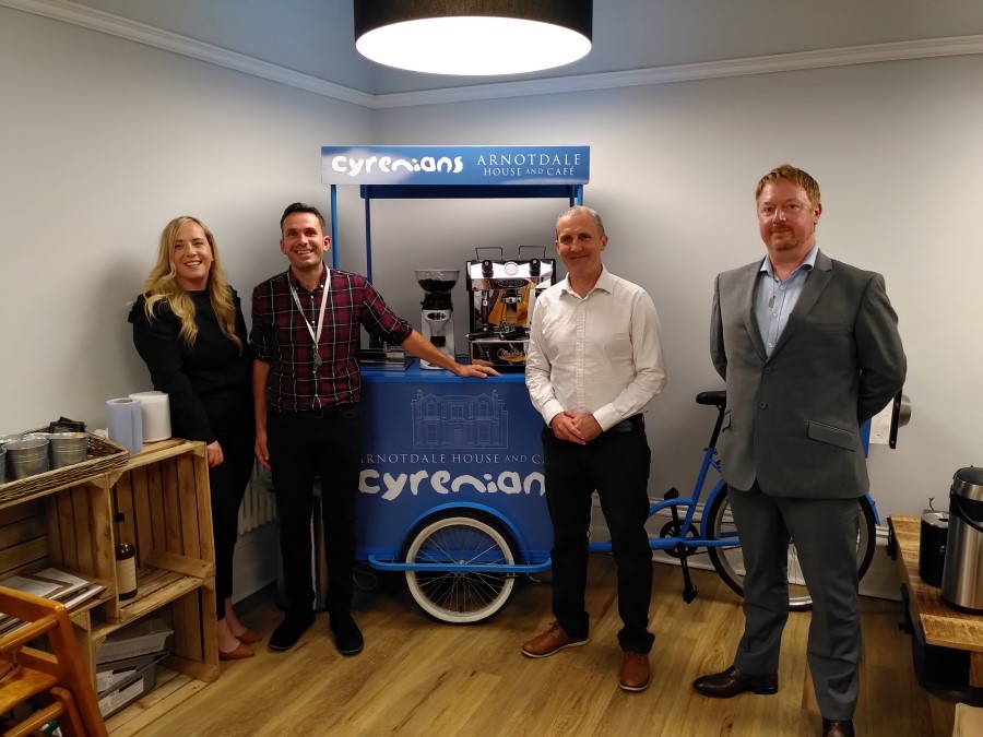 Falkirk MSP visits Cyrenians to find out more about work to support community