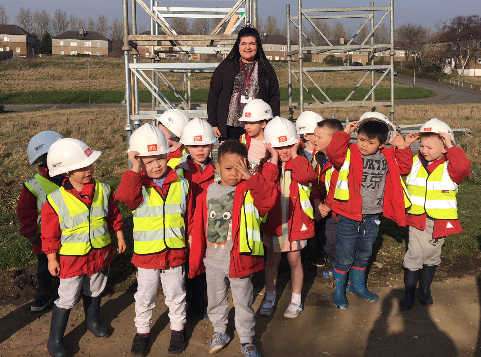 Budding builders tour GHA site