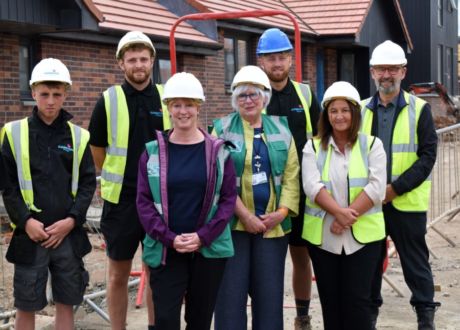 Cabinet secretary Shona Robison visits Kingdom Housing Association's Glenrothes development