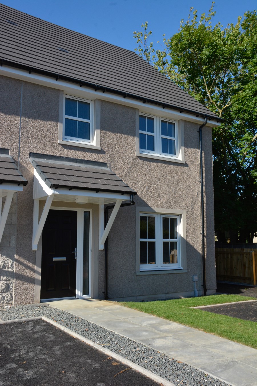 New affordable homes completed at Insch village