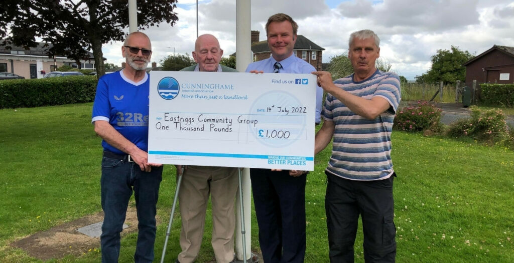 Cunninghame Housing Association donates £1,000 to Eastriggs Community Group