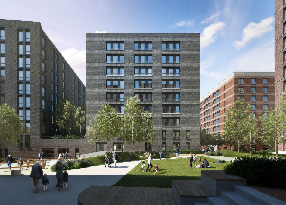 Revised plans for 1,500 residential units at former Glasgow goods yard