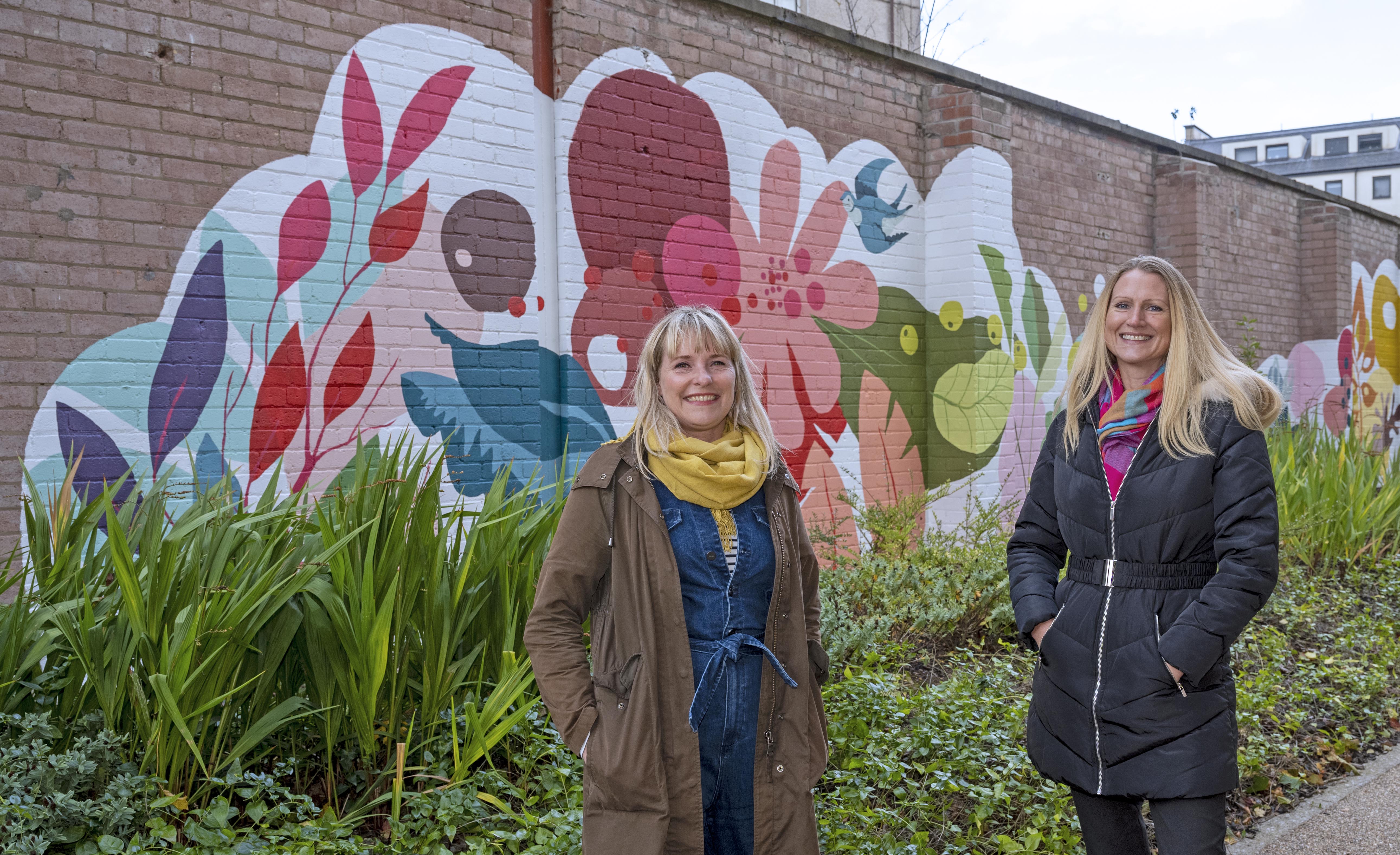 PoLHA and local charity commission mural for Leith development
