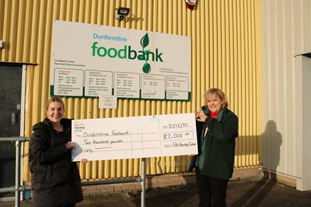 Fife Housing Group ‘gives something back’ with foodbanks donation
