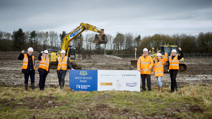 Work starts on site to build new homes at Westwood Park in Glenrothes