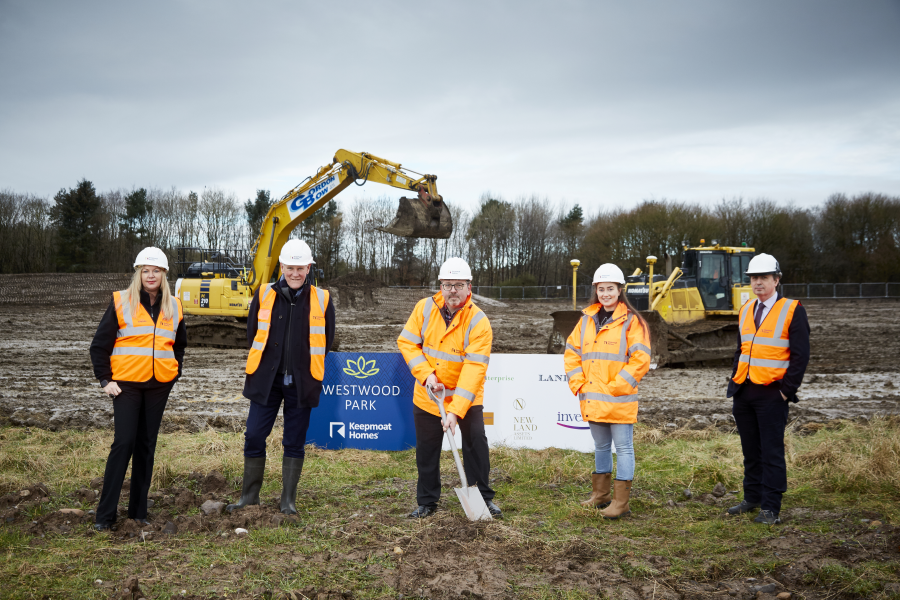 Work starts on site to build new homes at Westwood Park in Glenrothes