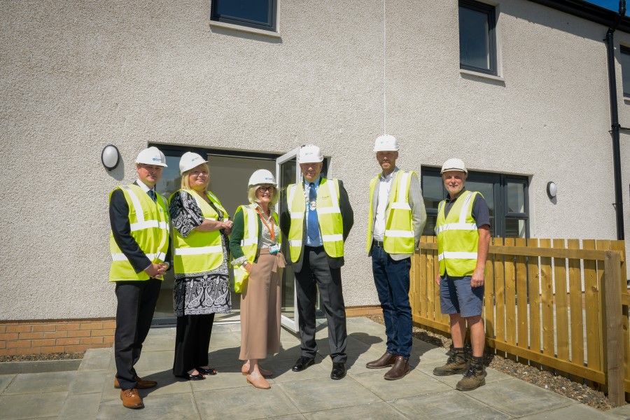 South Ayrshire councillors visit first-of-its-kind Dundonald modular homes project