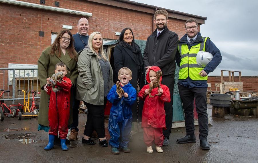 New homes benefit family centre’s play facilities in North Lanarkshire