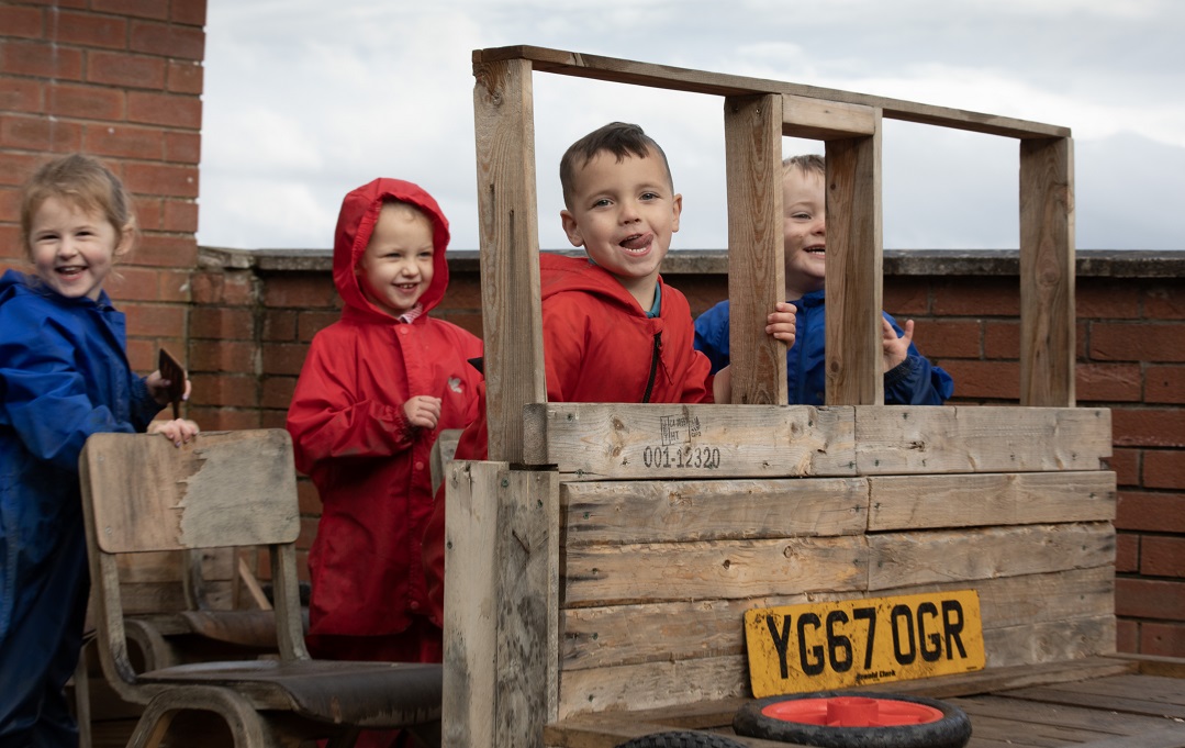 New homes benefit family centre’s play facilities in North Lanarkshire